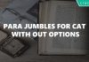 Para Jumbles For CAT With out Options