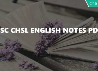 SSC CHSL English Notes PDF