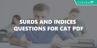 Surds and Indices Questions for CAT PDF