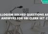 Syllogism Solved Questions and Answers for SBI Clerk Set-2