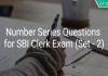 Number Series Questions for SBI Clerk Exam (Set - 2)