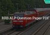 RRB ALP Question Paper PDF