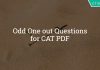 Odd one out sentences for CAT