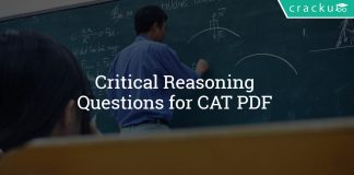 Critical Reasoning Questions for CAT PDF