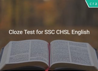 Cloze Test for SSC CHSL English
