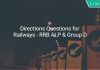 Directions Questions for Railways - RRB ALP & Group D