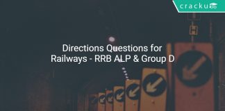 Directions Questions for Railways - RRB ALP & Group D