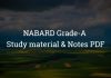 NABARD Grade-A Study material and Notes PDF