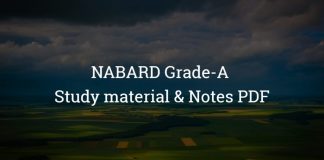 NABARD Grade-A Study material and Notes PDF
