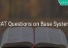 CAT Questions on Base System