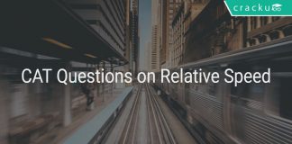 CAT Questions on Relative Speed