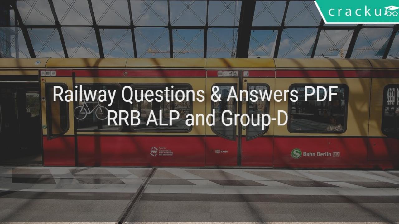 railway je gk questions