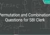 Permutation and Combination Questions for SBI Clerk