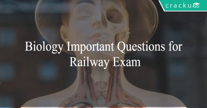 Biology Important Questions for Railway Exam