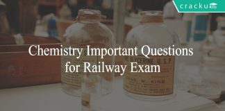 Chemistry Important Questions for Railway Exam