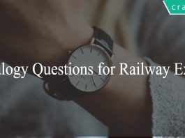 Analogy Questions for Railway Exam