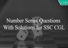 Number Series Questions With Solutions for SSC CGL