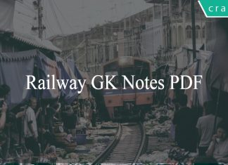 General knowledge and General Awareness notes for Railway RRB PDF