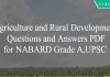 agri and rural development q and a