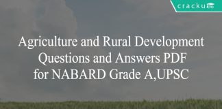 agri and rural development q and a