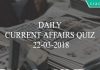 daily current affairs 22-03-2018