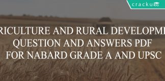 agri and rural development for nabard grade a