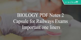 biology notes set-2 for railways exams