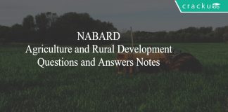 NABARD Agriculture and Rural Development Notes