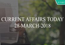 current affairs today 28-03-2018