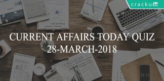 current affairs today quiz 28-03-2018
