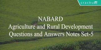 nabard agri and rural dev questions and answers