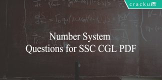Number System Questions for SSC CGL PDF