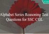 Alphabet Series Reasoning Test Questions for SSC CGL