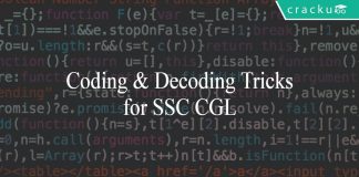 Coding Decoding Tricks & questions for SSC CGL