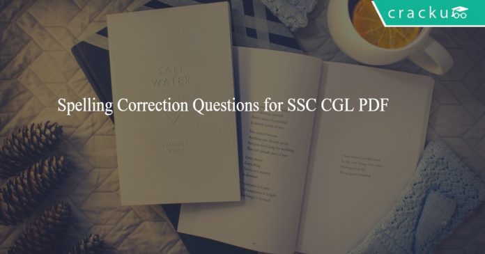 Spelling Correction Questions for SSC CGL PDF