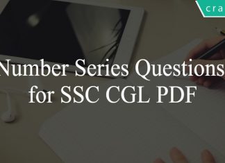 Number Series Questions for SSC CGL PDF