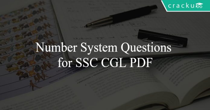 Number System Questions for SSC CGL PDF