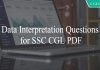 Data Interpretation Questions for SSC CGL PDF