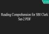 Reading Comprehension for SBI Clerk Set-2 PDF
