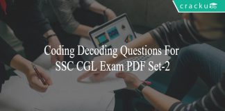 Coding Decoding Questions For SSC CGL Exam PDF Set-2