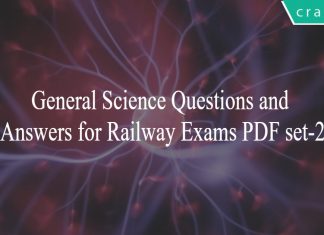 General Science Questions and Answers for Railway Exams PDF set-2