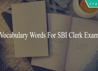 Vocabulary Words For SBI Clerk Exam