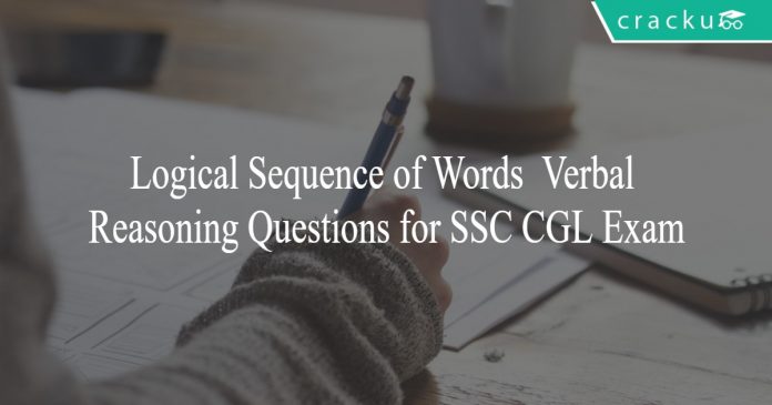 Logical Sequence of Words - Verbal Reasoning Questions for SSC CGL Exam