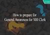 How to prepare for General Awareness for SBI Clerk