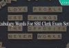 English Vocabulary words for SBI Clerk bank exam