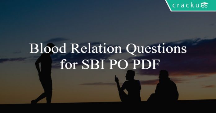 Blood Relation Questions for SBI PO PDF