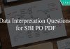 Data Interpretation Questions for SBI PO PDF