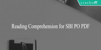 Reading Comprehension for SBI PO PDF