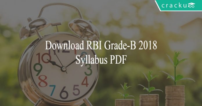 RBI Grade-B 2018 Syllabus PDF