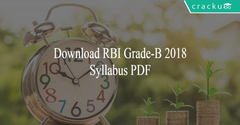 RBI Grade-B Syllabus 2018 PDF - Cracku